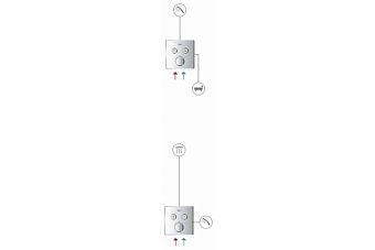 Смеситель для душа GROHE Grohtherm SmartControl 29124000 хром