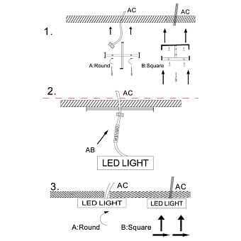 Светильник потолочный Maytoni Zon C067CL-L96B4K 96Вт LED