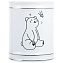 Стакан в ванную FIXSEN Teddy FX-600-3 Белый/чёрный
