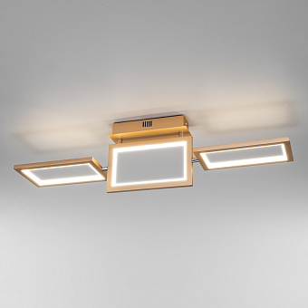 Светильник потолочный Eurosvet MAYA 90223/3 матовое золото 30Вт LED