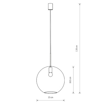 Светильник подвесной Nowodvorski Sphere Xl 7846 40Вт E27