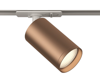 Трековый светильник Maytoni Focus S TR020-1-U-GU10-WC 10Вт GU10 медь для однофазного трека