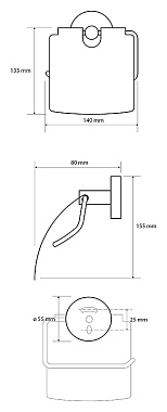 Держатель туалетной бумаги BEMETA WHITE 104112014 белый