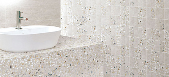 Лаппатированный керамогранит VITRA Terrazzo-X K949767LPR01VTE0 светлый 60х60см 1,44кв.м.