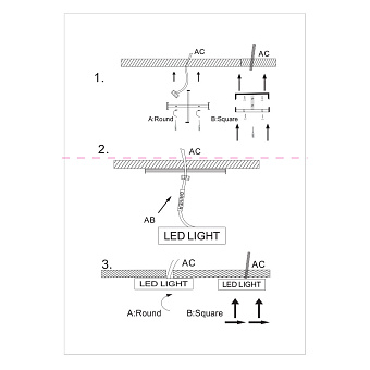 Светильник потолочный Maytoni Zon C032CL-L32MG3K 32Вт LED