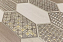 Вставка KERAMA MARAZZI Монтиш TOB003 Бежевый/Коричневый 9,8х9,8см 0,01кв.м.