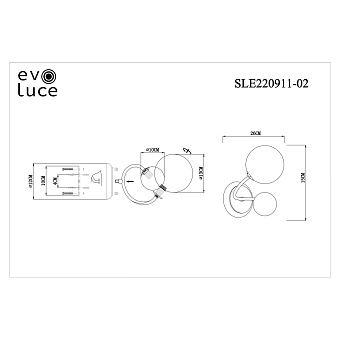 Бра Evoluce FORMAE SLE220911-02 10Вт G9