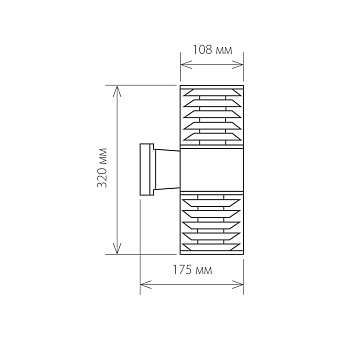 Светильник ландшафтный Elektrostandard Strada a032609 1407 60Вт IP54 E27 чёрный