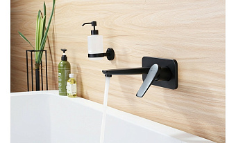 Смеситель для раковины LEMARK Bronx LM3726BL чёрный