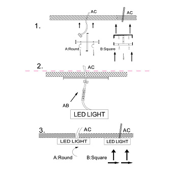 Светильник потолочный Maytoni Zon C032CL-L48B3K 48Вт LED