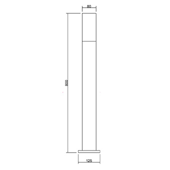 Светильник ландшафтный Maytoni Willis O418FL-01B1 60Вт IP54 E27 чёрный
