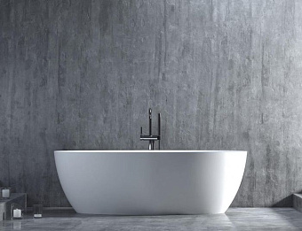 Ванна каменная SALINI ALDA 101922MRF S-Stone матовая 170х80см отдельностоящая