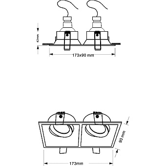 Светильник точечный встраиваемый Maytoni Dot DL029-2-02B 50Вт GU10