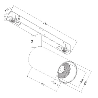 Магнитный трековый светильник Maytoni Focus LED TR032-2-12W3K-S-W 12Вт LED белый