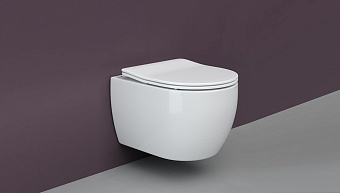 Унитаз подвесной Ceramica Nova PLAY CN3001 безободковый с микролифтом