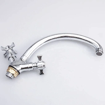 Смеситель для кухни Maxonor MN4824 поворотный излив хром