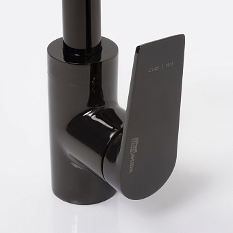 Смеситель для кухни WASSERKRAFT Glan 6607 поворотный излив чёрный