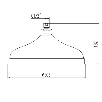 Верхний душ LEMARK LM9830B бронза