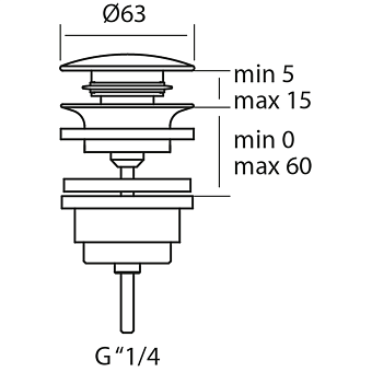 Донный клапан Huber ZB001621D1