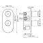 Смеситель для ванны WASSERKRAFT Berkel 4800 4833 Thermo хром