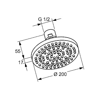 Верхний душ KLUDI A-Qa 6651005-00 хром