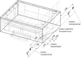Мини бассейн СПА RADOMIR RIMINI 1-30-0-0-0-048 150х190х50см 0,59куб.м