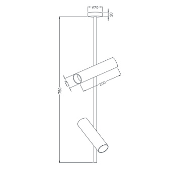 Спот Maytoni Elti C021CL-02W 50Вт 2 лампы GU10