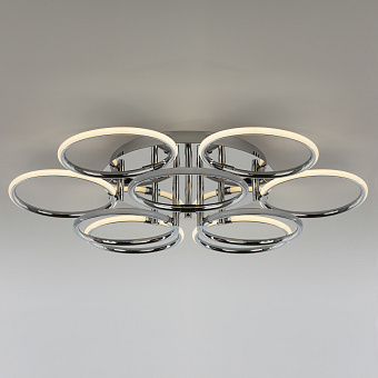 Светильник потолочный Eurosvet Impulse 90069/9 хром 94Вт LED