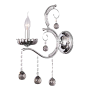 Бра Eurosvet Brezza 10107/1 хром/дымчатый хрусталь Strotskis 60Вт E14