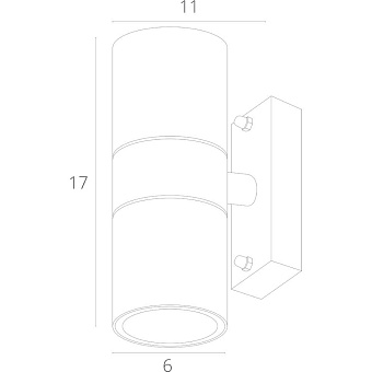Светильник фасадный Arte Lamp MISTERO A3302AL-2WH 35Вт IP44 GU10 белый