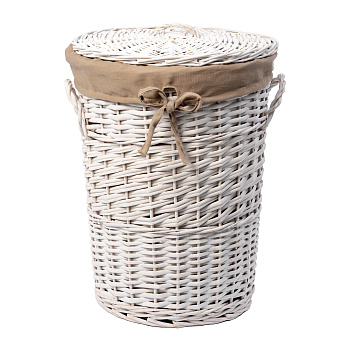 Корзина для белья WASSERKRAFT Aller WB-106-S белый 23,4л