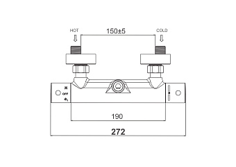 Смеситель для душа D&K BayernPotsdam DA2123101 хром