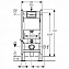 Инсталляция для подвесного унитаза GEBERIT Duofix UP320 111.380.00.5
