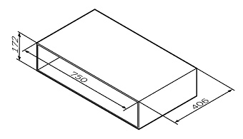 Ниша для хранения AM-PM M90OHX0750WG белый