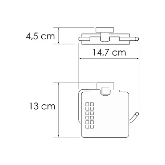 Держатель туалетной бумаги WASSERKRAFT Rhin K-8725 хром