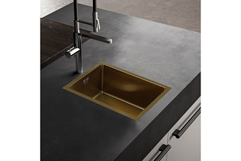 Мойка кухонная MELANA ProfLine D5138HG 51х38см золото