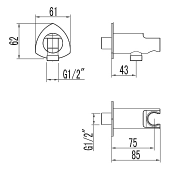 Шланговое подключение LEMARK LM3585C хром