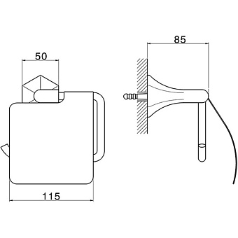 Держатель туалетной бумаги Cisal Cherie CE0904202P розовое золото
