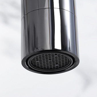 Смеситель для кухни WASSERKRAFT Glan 6607 поворотный излив чёрный