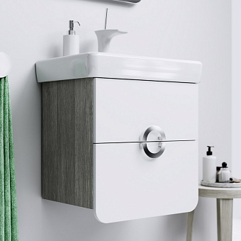 Тумба с раковиной AQWELLA Alicante Alic.01.05/Gray 37х55х58см