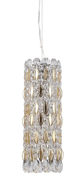 Светильник подвесной CRYSTAL LUX LIRICA LIRICA SP3 CHROME/GOLD-TRANSPARENT 180Вт E14