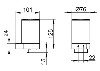 Дозатор Keuco Plan 14951370000 чёрный