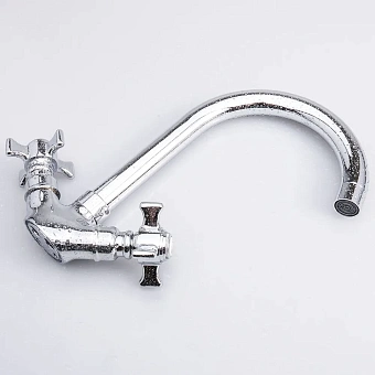 Смеситель для кухни Maxonor MN4624 поворотный излив хром