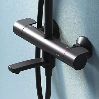 Душевая система AM-PM X-Joy F0785A522 чёрный