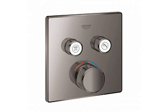 Смеситель для ванны GROHE Grohtherm SmartControl 29124A00 чёрный