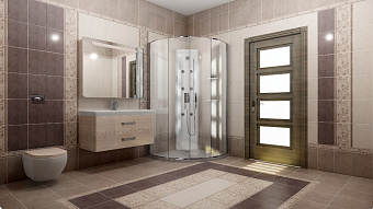 Настенная плитка KERAMA MARAZZI 8247 коричневый 20х30см 1,5кв.м. глянцевая