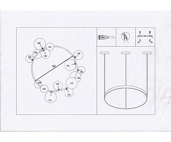 Люстра подвесная KINK Light Иона 07608-15,19 75Вт 15 лампочек G4