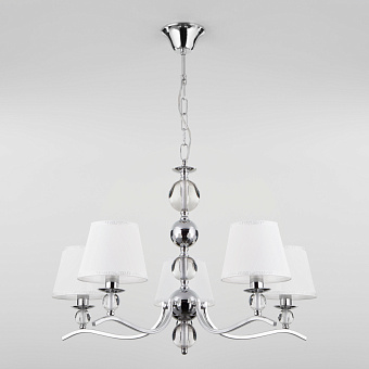 Люстра подвесная Eurosvet Sortino 60097/5 хром 40Вт 5 лампочек E14