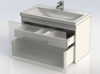 Тумба под раковину подвесная AQUANET Порто 241747 44х68,8х54,3см