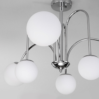 Люстра потолочная Eurosvet Alix 30177/6 хром 40Вт 6 лампочек E27